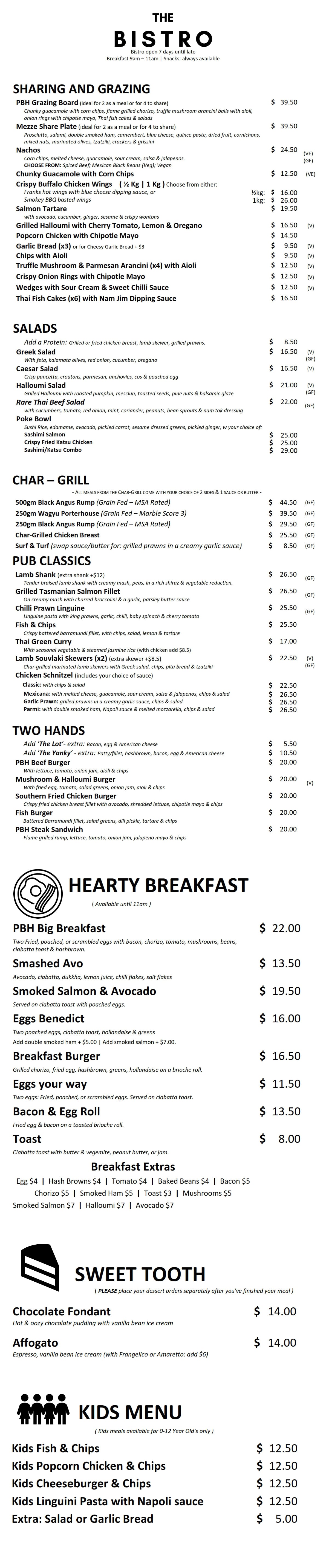 PBH-Menu